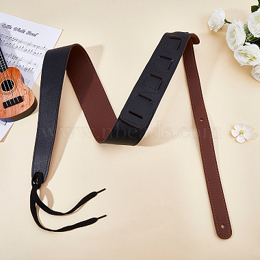 Double-Faced PU Leather Adjustable Guitar Shoulder Strap(AJEW-WH20128-066B)-3
