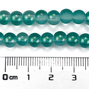 Frosted Transparent Glass Bead Strands(GLAA-P065-6mm-08)-3