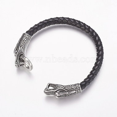 Braided Leather Cord Bracelets(BJEW-P174-01)-3