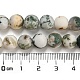 Natural Tree Agate Frosted Agate Round Gemstone Beads Strands(X-G-O151-01-8mm)-2