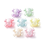 Imitation Pearl Acrylic European Beads, Large Hole Beads, Skull, Mixed Color, 12x14x7mm, Hole: 4.5mm, about 1315pcs/500g(OACR-G014-10)