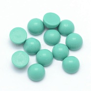 Synthetic Turquoise Cabochons, Half Round, 10x4~5mm(G-P393-R09-10MM)