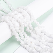 Natural White Jade Beads Strands, Chip, 3~16x3~8mm, Hole: 0.7mm, 80~81cm(G-F703-02)