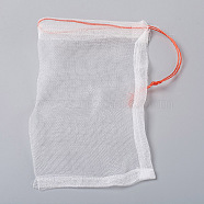 Organic Nylon Packing Pouches, Drawstring Bags, for Insect Control and Seed Soaking, White, 16.5x10.5x0.07cm(ABAG-WH0023-16-A)
