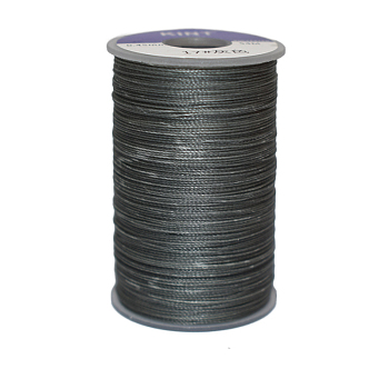Waxed Polyester Cord, 9-Ply, Gray, 0.65mm, about 21.87 yards(20m)/roll