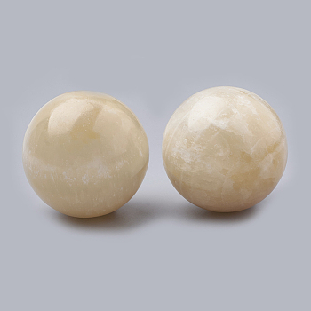 Natural Topaz Jade Decorations, Round, 49~51mm