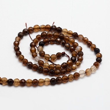 Faceted Natural Agate Round Beads Strands(X-G-E318C-4mm-11)-2