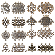 SUNNYCLUE 80Pcs 8 Style Tibetan Style Links Connectors(PALLOY-SC0004-03)-1