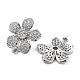 925 boucles d'oreilles en argent sterling avec zircones cubiques(EJEW-B038-09P)-2