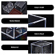 Square Transparent Acrylic Baseball Display Case(AJEW-WH0323-06)-4