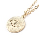Brass Micro Pave Clear Cubic Zirconia Pendant Necklaces(NJEW-JN03388)-2