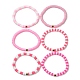 handgemachte Heishi-Perlen aus Fimo-Stretch-Armbänder-Sets(BJEW-JB05902-06)-1