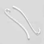 Tibetan Style Alloy Bookmarks, Cadmium Free & Lead Free, Silver, 84x4x2mm, Hole: 2mm(K08Y3021)
