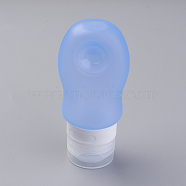 Creative Portable Silicone Points Bottling, Shower Shampoo Cosmetic Emulsion Storage Bottle, Cornflower Blue, 109x49mm, Capacity: about 60ml(2.02 fl. oz)(X-MRMJ-WH0006-F02-60ml)