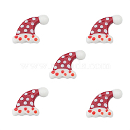 Christmas Themed Handmade Lampwork Beads, Hat, 20x23mm(XMAS-PW0001-201C)