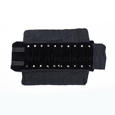 Foldable Velvet Jewelry Travel Roll Bag(TP-L005-05)-2