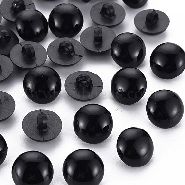 Black Plastic Button