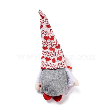 figurines de gnome de poupée en tissu de la Saint-Valentin(DJEW-K021-01B)-2