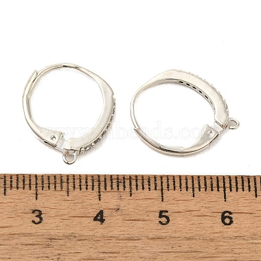 Boucles d'oreilles en laiton zircone cubique(KK-S340-43S)-3