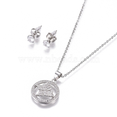 304 Stainless Steel Jewelry Sets(SJEW-F214-06)-3