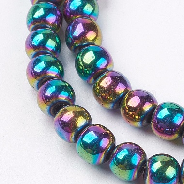 1Strand Grade A Non-Magnetic Synthetic Hematite Beads Strands(X-G-S096-6mm-5)-3