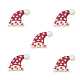 クリスマスをテーマにした手作りランプワークビーズ(XMAS-PW0001-201C)-1