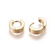 304 Stainless Steel Huggie Hoop Earrings(X-EJEW-O087-09E)-2