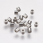 304 Stainless Steel Spacer Beads, Column, Stainless Steel Color, 2x2mm, Hole: 0.9mm(STAS-K171-43P)