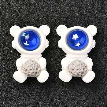 Plastic Cabochons, for Mobile Phone Decoration, Astronaut, White, 30x20.5x11mm