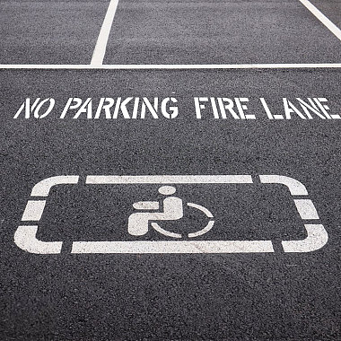 Silicone NO PARKING FIRE LANE Stencil(DIY-WH0622-686)-6