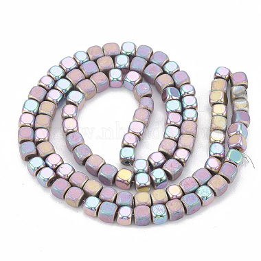 Electroplate Non-magnetic Synthetic Hematite Beads Strands(G-N0318-39-D)-2