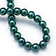 Baking Painted Pearlized Glass Pearl Round Bead Strands(X-HY-Q330-8mm-79)-4