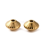 304 Stainless Steel Saucer Spacer Beads, Rondelle, Golden, 6.8x4mm, Hole: 1.4mm(SA-L001-01G-01)