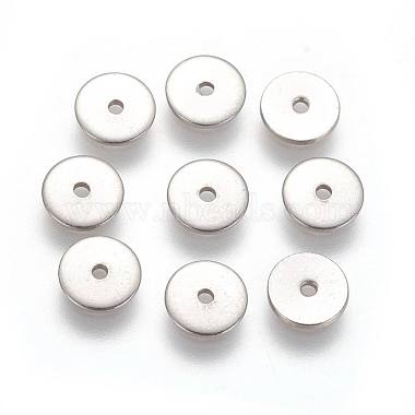 Platinum Disc Stainless Steel Spacer Beads