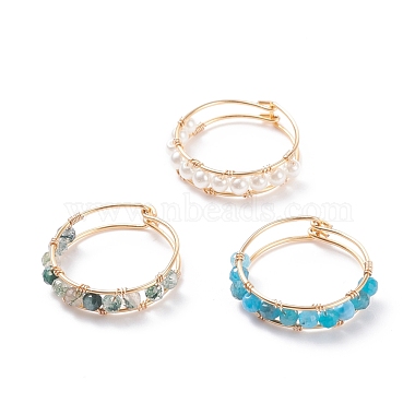 Mixed Color Apatite Finger Rings