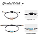 3 sets 3 colors Butterfly Alloy Enamel Link Bracelets Set(BJEW-FI0001-09)-3