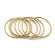 7Pcs PVD Vacuum Plating 202 Stainless Steel Plain Ring Bangle Sets(BJEW-M317-16B-G)-1