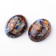 Assembled Synthetic Bronzite and Imperial Jasper Cabochons(X-G-F224-01)-1