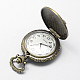 Vintage Zinc Alloy Quartz Watch Heads for Pocket Watch Pendant Necklace Making(WACH-R005-06)-3