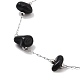 Natural Obsidian Nuggets Link Chain Necklaces(NJEW-H041-06P-04)-2