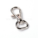 Alloy Swivel Lobster Claw Clasps, Swivel Snap Hook, Platinum, 42x8.5x6.5mm(FIND-WH0070-80B)