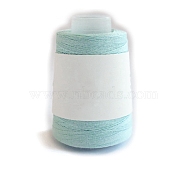 280M Size 40 100% Cotton Crochet Threads, Embroidery Thread, Mercerized Cotton Yarn for Lace Hand Knitting, Pale Turquoise, 0.05mm(PW-WG92339-22)