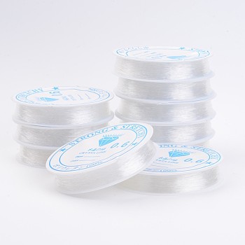 Clear Elastic Crystal Thread, Stretchy String Bead Cord, for Beaded Jewelry Making, 0.6mm, about 11.48 yards(10.5m)/roll