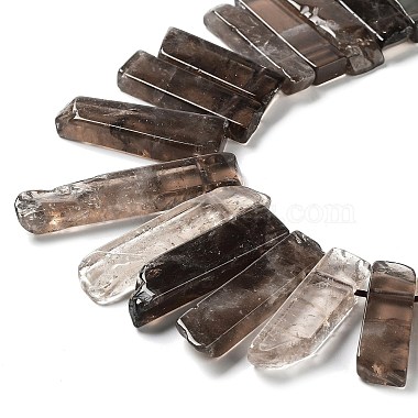 naturelles quartz fumé brins de perles(G-L551B-13)-3
