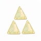 Effet moka forme triangle cousue sur strass(GLAA-A024-06C)-2