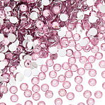 950Pcs Resin Rhinestone Cabochons, Half Round, Back Plated, Faceted, Plum, 4x1.5mm(CRES-WH20004-03C)