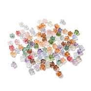 Transparent Glass Beads, Bell, Mixed Color, 15.5x16.5x11.5mm, Hole: 1.5mm(GLAA-O023-16)