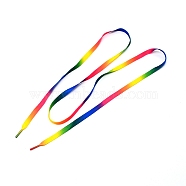 Polyester Flat Custom Shoelace, Flat Sneaker Shoe String, for Kids and Adults, Colorful, 1185x9x3mm(AJEW-WH0235-26A)
