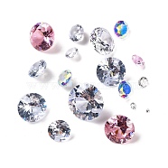 Cubic Zirconia Cabochons, Mixed Shapes, Mixed Color, 3~10x2~5.8mm(ZIRC-XCP0001-02)