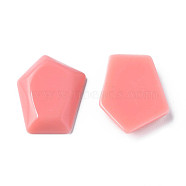 Opaque Acrylic Cabochons, Pentagon, Light Coral, 23.5x18x4mm, about 450pcs/500g(MACR-S373-142-A08)